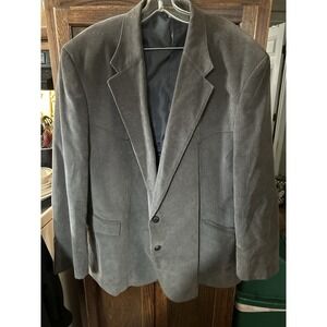 Circle S Western Suit Coat 42R Dk  Gray Corduroy